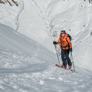 Tourengeher am Trail