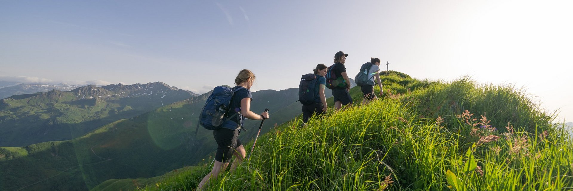 Wandergruppe am Biberkopf