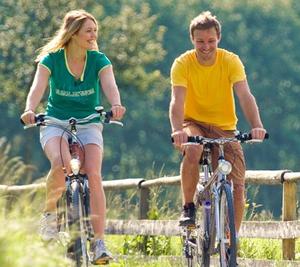 Radfahrer im Gasteinertal
