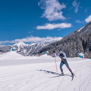 Langläufer auf den Loipen im Gasteinertal