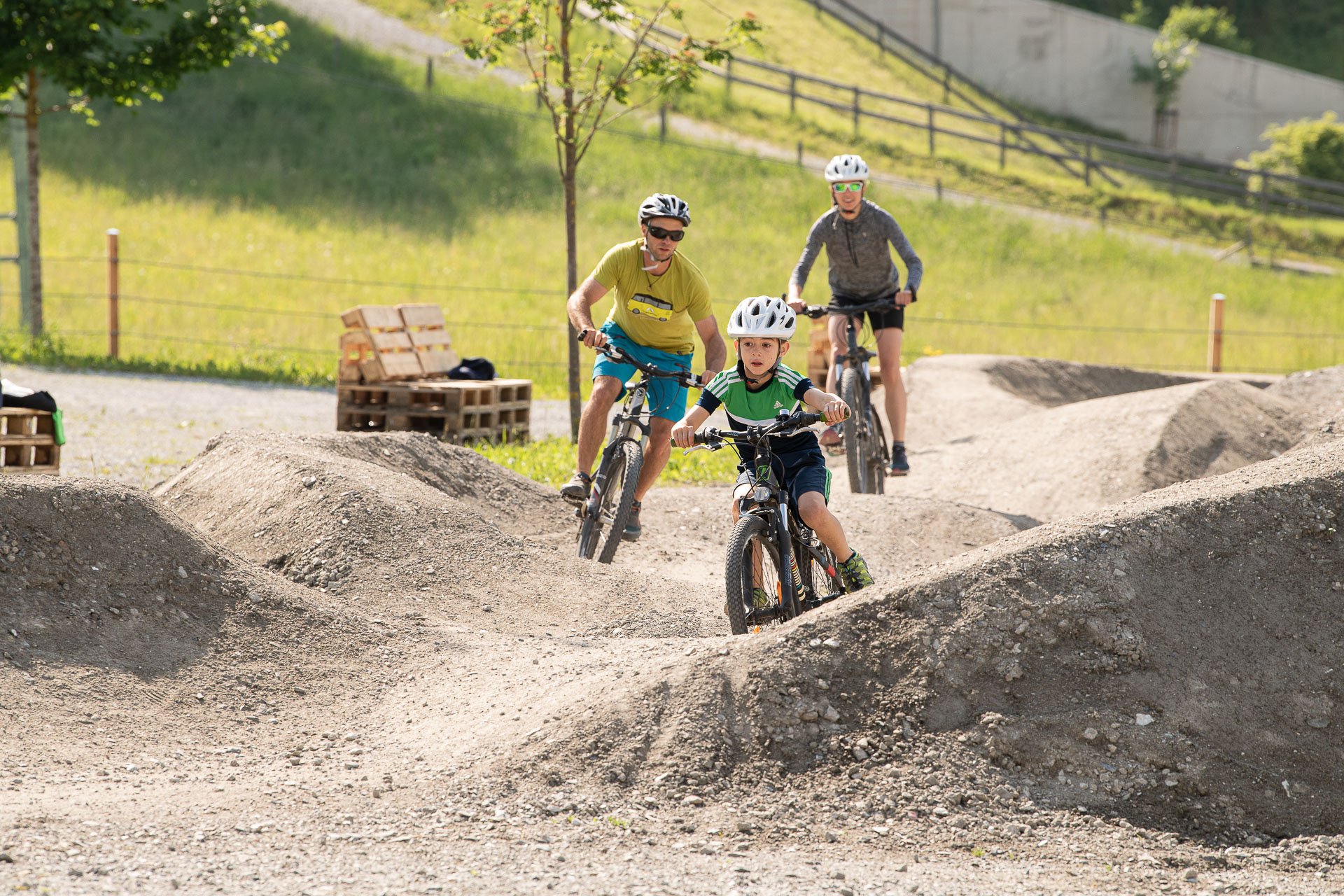 Der Pumptrack an der Talstation der Gipfelbahn Fulseck begeistert die ganze Familie