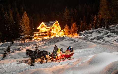 Pferdeschlittenfahrt Prossau